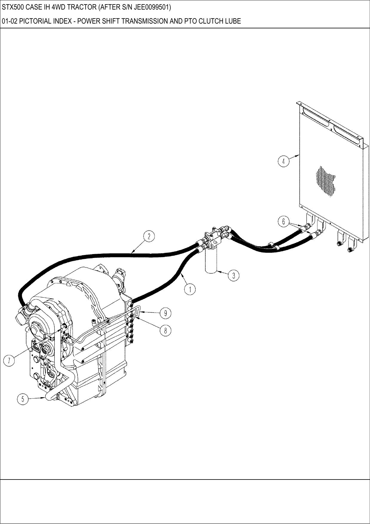 STX500 CASE IH 4WD TRACTOR PARTS